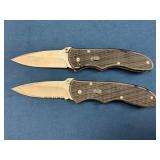 Gerber Folding Knives with Textured Black Handles