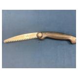 Folding Pruning Saw with Black Handle and Serrated