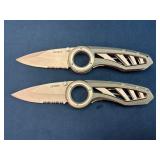 Gerber Serrated Folding Knives with Circular Handl