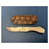 Beretta Folding Pocket Knife with Brass Handle and