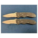 Gerber Partially Serrated Folding Knives with Pock