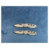 Folding Pocket Knives with Stainless Steel Frames