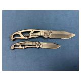 Gerber Pair of Folding Pocket Knives with Partiall