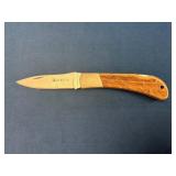 Beretta Folding Knife with Wood Handle and Stainle