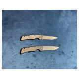 Two Gerber Folding Knives with Stainless Steel Bla