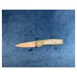 Gerber Folding Knife with Olive Green Handle and P