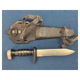 Stainless Steel Combat Knife with Sheath, Made in
