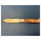 Vintage Imperial Knife Co. Hardwood Handle Folding