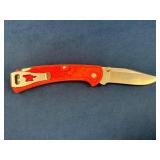 Buck 112 Slim Select Folding Knife with Orange Han