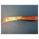 Leon Stihl Stainless Steel Pruning Knife with Wood