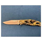 Gerber Folding Knife With Camo Skeletonized Handle
