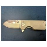WESN Brass Folding Knife with Pocket Clip