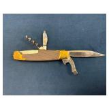Gerber Multi-Tool Knife with Brass Accents and Mul