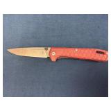 Gerber Folding Pocket Knife with Red Handle and St