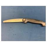 Folding Pruning Saw with Serrated Blade and Plasti