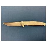 Bronzed Folding Knife with Ruler and Quarter for S