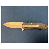 Liong Mah Design Folding Knife with Textured Handl