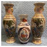 Three Asian-Inspired Vases