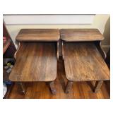 Vintage Wooden End Tables, Approximately 20' High