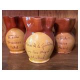 Three Earthenware Pitchers from Spain Featuring Ma