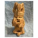 Pre-Columbian Style Statuette with Intricate Surfa