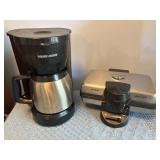 Black & Decker Coffee Maker and Marduk Waffle Iron