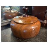 Wooden Box With Lid Containing Assorted Buttons an