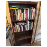 59-Inch Tall Wooden Bookshelf With Four Shelves