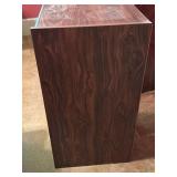 Two-Drawer Wooden Cabinet, 28' High and 15.5' Wide