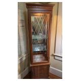 Curio Cabinet with Light and Glass Shelves