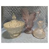 Indiana Glass Success Pattern Pitcher, Cruet, and
