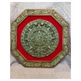 Aztec Calendar Wall Plaque Made of Composite Stone