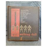 Vintage Girl Walking Doll, 14' Tall, with Wardrobe
