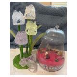 Colored Sand Artwork with Miniature Animals and Ac