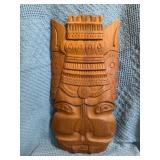 Carved Wooden Mask, 22 Inches Tall, with Display H