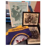 Two Framed Vintage Navy Photos, Vintage Poster Rep