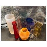 Miscellaneous Vases in Varied Materials and Colors