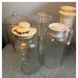 Five Beverage Servers Including Two with Infusers