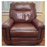 Electric Recliner in Faux Leather Upholstery