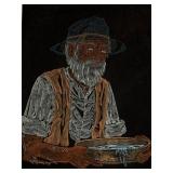 Award-Winning Painting on Velvet of Gold Prospecto