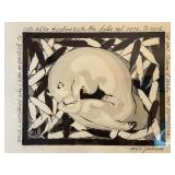 Matted but Unframed Artwork by Julie Thorndsberry,