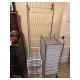 A Shoe Rack, Drawer Organizer Unit, and Rolling Ut