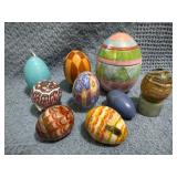 Material Decorative Eggs with 5 Display Rings