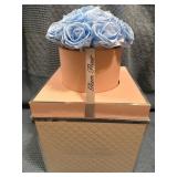 Glam Fleur Forever Roses in Light Blue with Signat