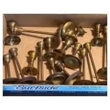 Brass Candlesticks in Various Styles and Sizes