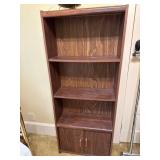 Bookcase With Cabinet Doors, 59ï¿½ï¿½ Tall, Wood-Look