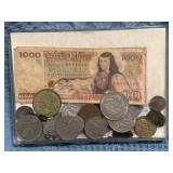 Mexican Currency, Stone Fragments, and a Tiny Char