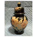 Petite Japanese Ginger Jar with Floral Design