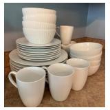 Gorham Pinstripe and Plaid Pattern Dishware Lot -