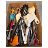 Kitchen Tools Including Knives, Spoons, and Utensi